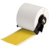 All Weather Permanent Adhesive Vinyl Label Tape for M6 M7 Printers 2'' x 50' Yellow 50/Roll