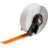 All Weather Permanent Adhesive Vinyl Label Tape for M6 M7 Printers 0.5'' x 50' Orange 50/Roll