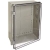 Plastic NEMA Enclosure 15.68 x 11.73 x 6.3''  Style B Indoor Clear Cover/Door Gray