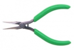 Xcelite 5'' Fine Point Needle Nose Pliers w/ Green Cushion Grips Serrated Jaws