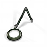 O.C.White 7.5'' Green-Lite  LED Magnifier 4 Diopter Screw Down Base Racing Green
