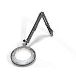 O.C.White Green-Lite  LED Magnifier 7.5'' 5 Diopter ESD Safe Silver