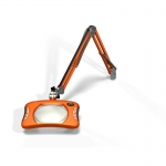 O.C.White Green-Lite  Rectangle LED Magnifier 7 X 5.25'' 4 Diopter ESD Safe Brilliant Orange