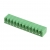 On-Shore 12P Pluggable TB Header 3.81mm Green