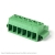 Terminal Block One Piece Spring Clamp 2P Green 5.0mm
