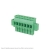 Terminal Block One Piece Rising Clamp 4P Green 5.00mm