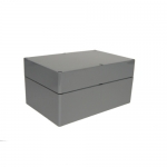 ABS Plastic NEMA Enclosure 9.45 x 6.3 x 4.72'' Solid Cover/Door Gray