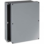 ABS Plastic NEMA Enclosure 11.81 x 9.06 x 3.39'' Solid Cover/Door Gray