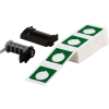 Raised Panel Push Button Labels for M6 M7 Printers 1.8'' x 1.8'' Green 100/Box