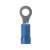 Panduit Pan-Term PV14-14R-M Ring Terminal, Blue, Vinyl, 14-16 AWG, 1/4'' Stud, PK1000