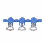 Panduit Reel Smart PV14-14RB-3K Ring Terminal, Blue, Vinyl, 14-16 AWG, 1/4'' Stud