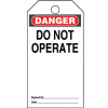 Panduit TAG DANGER DO NOT OPE.. RD/BL/WH 1/PK