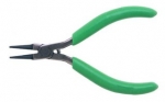 Xcelite 4 1/2'' Round Nose Pliers w/ Green Cushion Grip Smooth Jaws