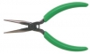 Xcelite 5 1/2'' Long Nose Side Cutting Pliers w/ Green Cushion Grips Serrated Jaws Carded