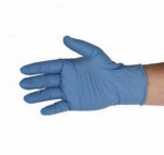 9'' 3 mil Qualatrile SENS! Soft Powder-Free Nitrile Disposable Gloves Blue 100/Pkg Small