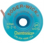 Solder-Wick Unfluxed 0.060''/1.5mm Yellow 10'