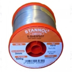 Solder Wire 3.0mm (.012'') 63/37 Leaded No Clean 500g