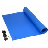 Dissipative Vinyl 1-Layer Table Roll Blue 2' x 3' w/ Cord