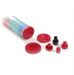 End Cap Threaded Tri Seal Red All Sizes