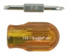 Xcelite 2-In-One Slot Phillips Stubby Screwdriver Amber Carded