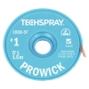 TechSpray Pro Wick White #1 Rosin Braid Anti-Static Spool 5'
