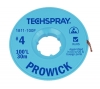 TechSpray Pro Wick Blue #4 Rosin Braid Anti-Static Spool 100'