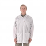 Three-Quarter Length Lab Coat White Econoshield ECX-500 Fabric - Medium