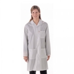 Knee-Length Lab Coat White Medium-weight IVX-400 Fabric - Medium