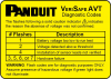 Panduit Verisafe AVT Diagnostic Codes Label Pac 1/PK
