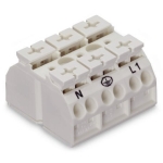 Wago 4-Conductor Chassis-Mount Termin White 250/Bag