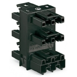 Wago 5-Way Distribution Connector 3-P Black 25/Box
