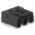Wago Plug for PCBs Angled 3-Pole Bla Black 100/Box