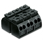 Wago  Pos 4-Conductor Chassis-Mount Termin Black 250/Bag