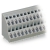 Wago 4 Pos Double-Deck PCB Terminal Block Gray 84/Box
