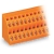 Wago 4 Pos Double-Deck PCB Terminal Block Orange 84/Box