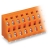 Wago 8 Pos Double-Deck PCB Terminal Block Orange 28/Box