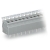 Wago 6 Pos PCB Terminal Block Push-Button Gray 35/Box