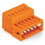Wago 2 Pos 1-Conductor Male Connector 100% Orange 200/Box