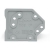 Wago end Plate 1.5 Mm Thick Snap-Fit Gray 100/Box