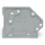 Wago end Plate Snap-Fit Type 1.6 Mm Gray 100/Box