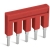 Wago 10 Pos Push-In Type Jumper Bar Insulat Red 25/Bag