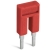 Wago 3 Pos Push-In Type Jumper Bar Insulat Red 25/Bag