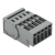 Wago 5 Pos 1-Conductor Male Connector 4 mm Gray 50/Box