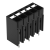 Wago Term Blk 5P Top Entry 3.5mm PCB Black 180/Box