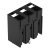 Wago Term Blk 3P Top Entry 5.0mm PCB Black 228/Box