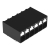 Wago Term Blk 6P Side Entry 3.5mm PCB Black 144/Box
