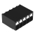 Wago Term Blk 5P Side Entry 3.5mm PCB Black 180/Box