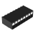Wago Term Blk 8P Side Entry 3.5mm PCB Black 108/Box