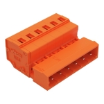 Wago 6 Pos 1-Conductor Male Connector 2.5 Orange 50/Box