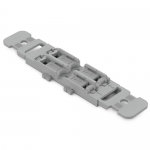 WAGO 221 Mounting Carrier 2-Way w/ Strain Relief for 221 Inline for Screw Mounting Gray 5/Pk